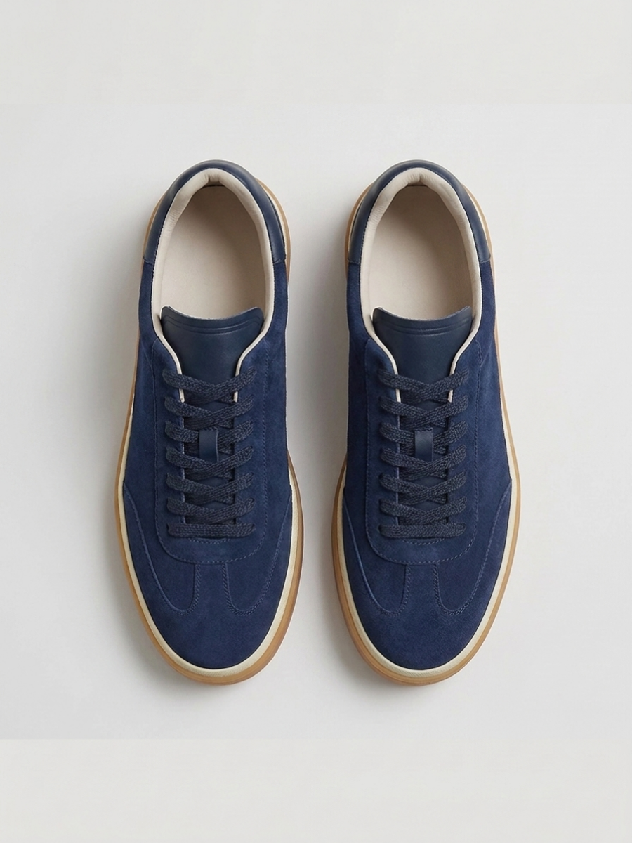 Corso Trainer Navy Suede — Sterling & Co.