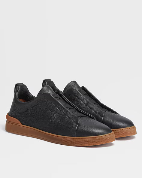 Sorrento Slip-On Black / Tan Sole — Sterling & Co. (view 2)