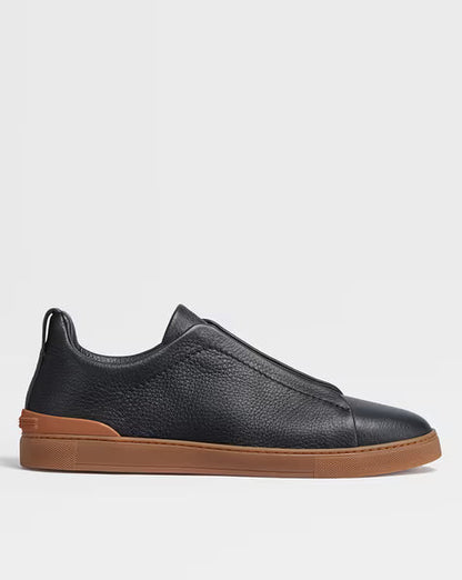 Sorrento Slip-On Black / Tan Sole — Sterling & Co.