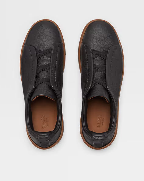 Sorrento Slip-On Black / Tan Sole — Sterling & Co. (view 4)