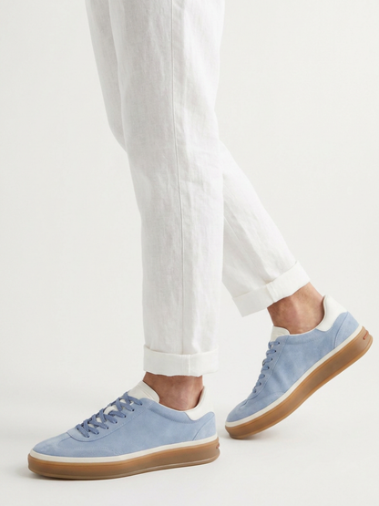 Corso Trainer Light Blue Suede — Sterling & Co.