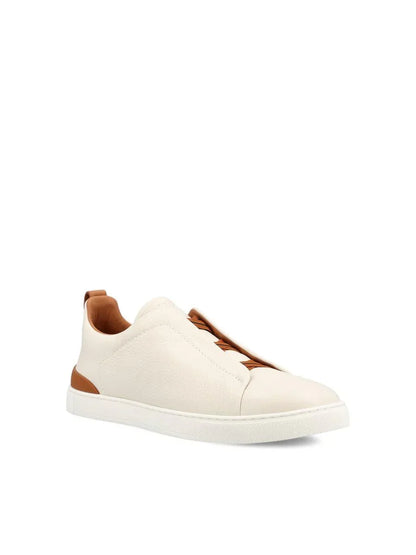 Sorrento Slip-On White / Tan Sole — Sterling & Co. (view 2)