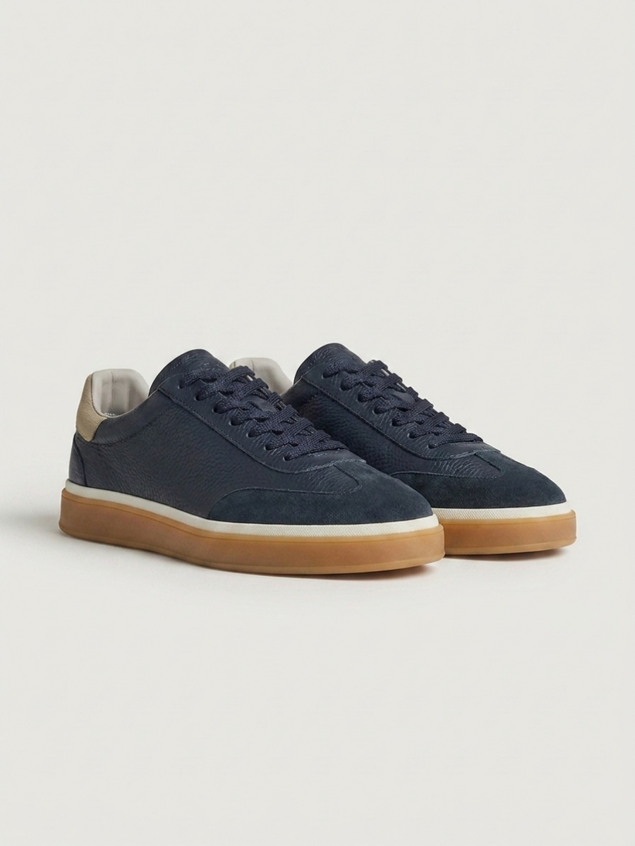 Corso Trainer Navy Leather — Sterling & Co.