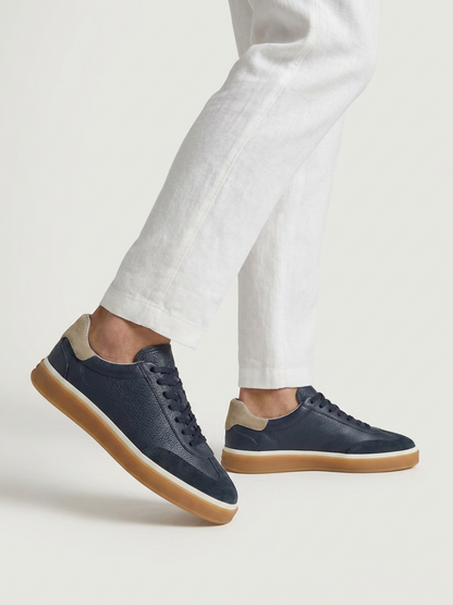 Corso Trainer Navy Leather — Sterling & Co.