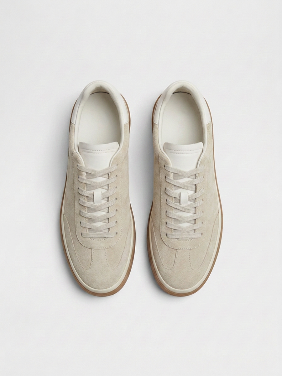 Corso Trainer Light Grey Suede — Sterling & Co.