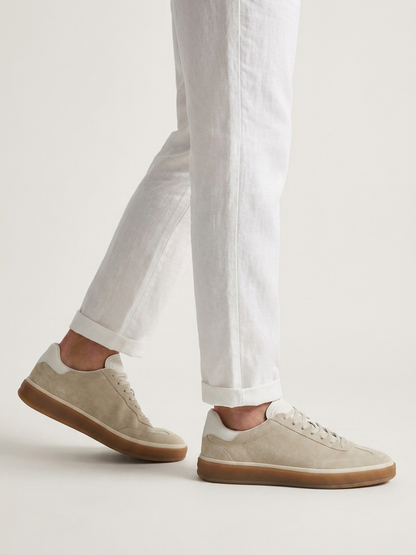 Corso Trainer Light Grey Suede — Sterling & Co.