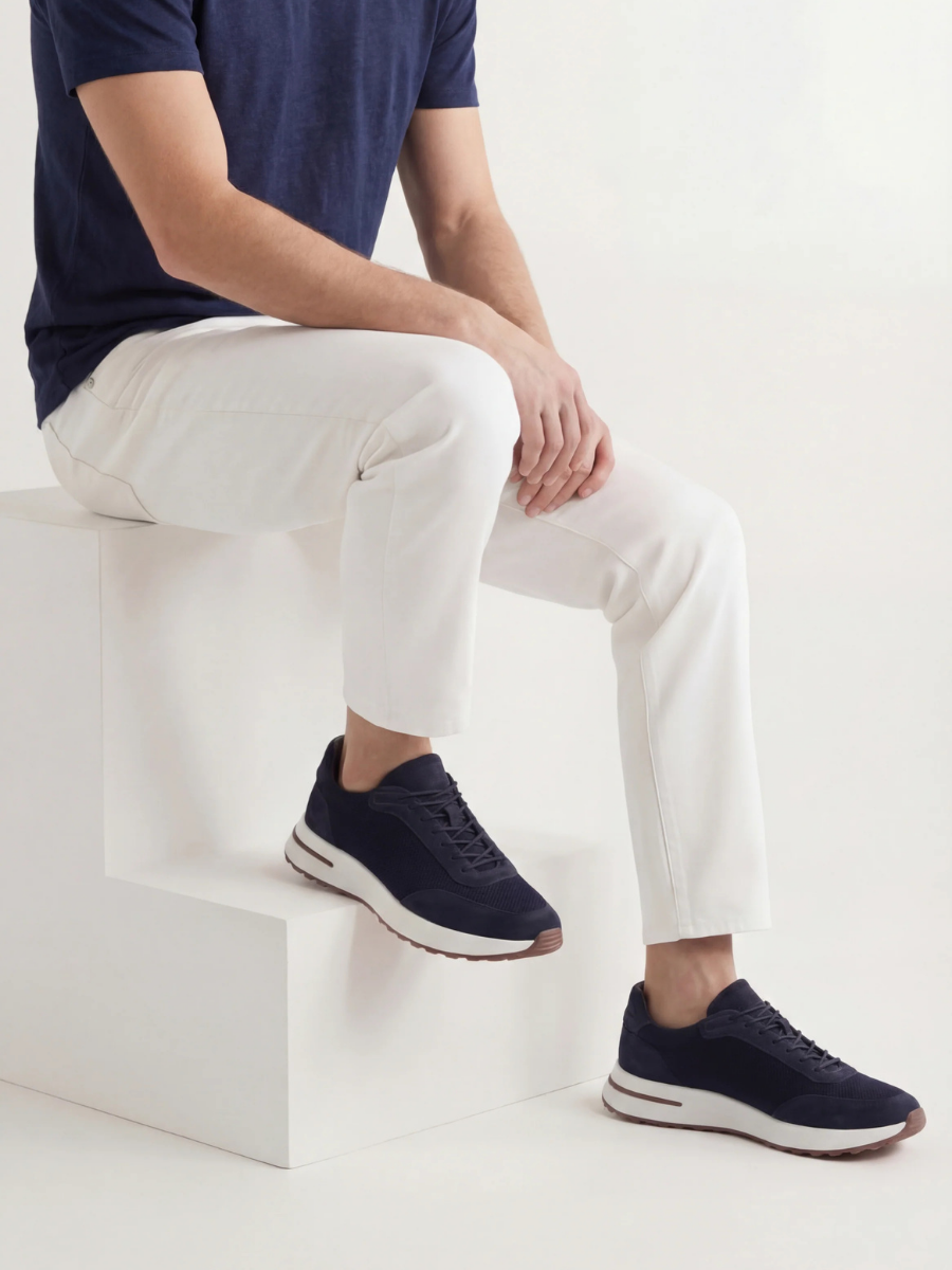Amalfi Trainer Navy — Sterling & Co.