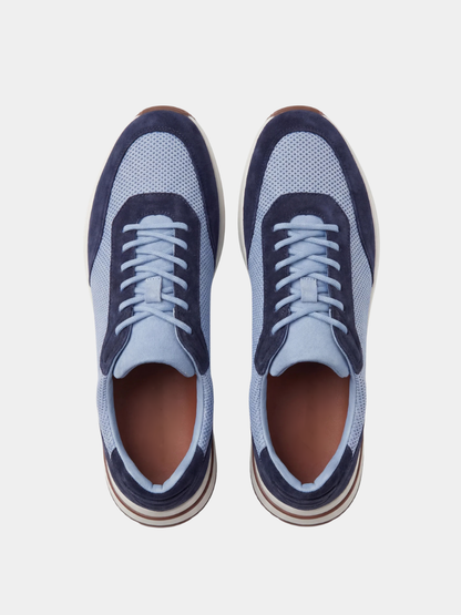 Amalfi Trainer Baby Blue — Sterling & Co.