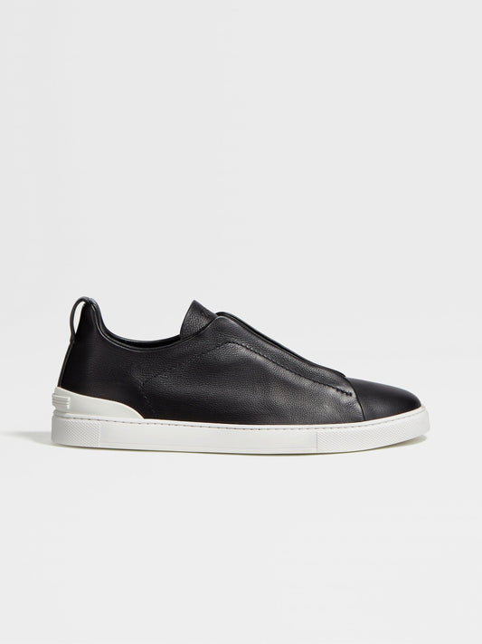 Sorrento Slip-On Black / White Sole — Sterling & Co.
