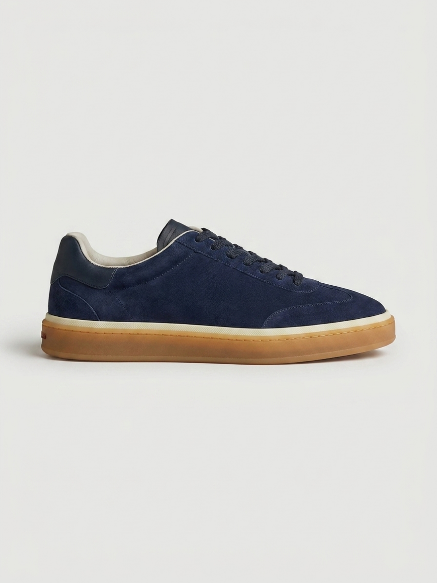 Corso Trainer Navy Suede — Sterling & Co.
