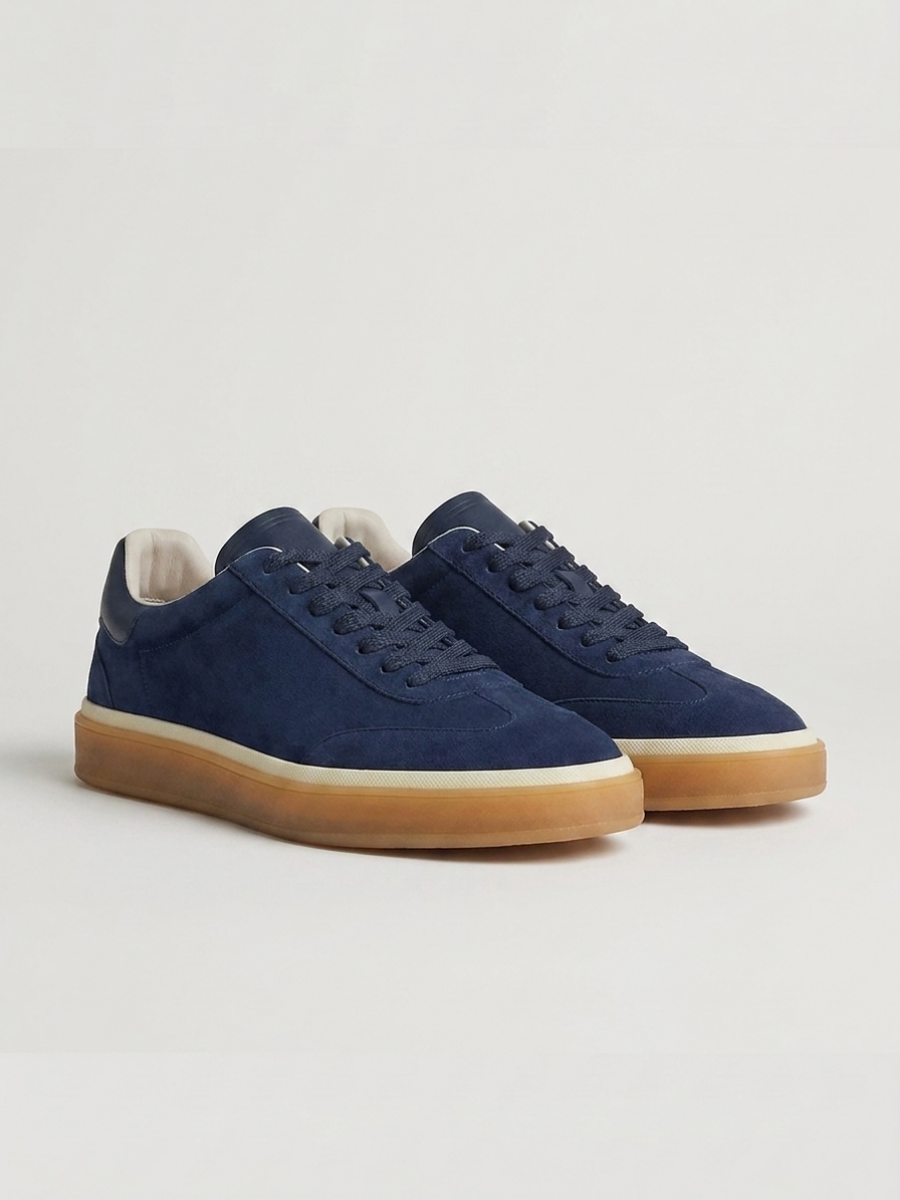 Corso Trainer Navy Suede — Sterling & Co.