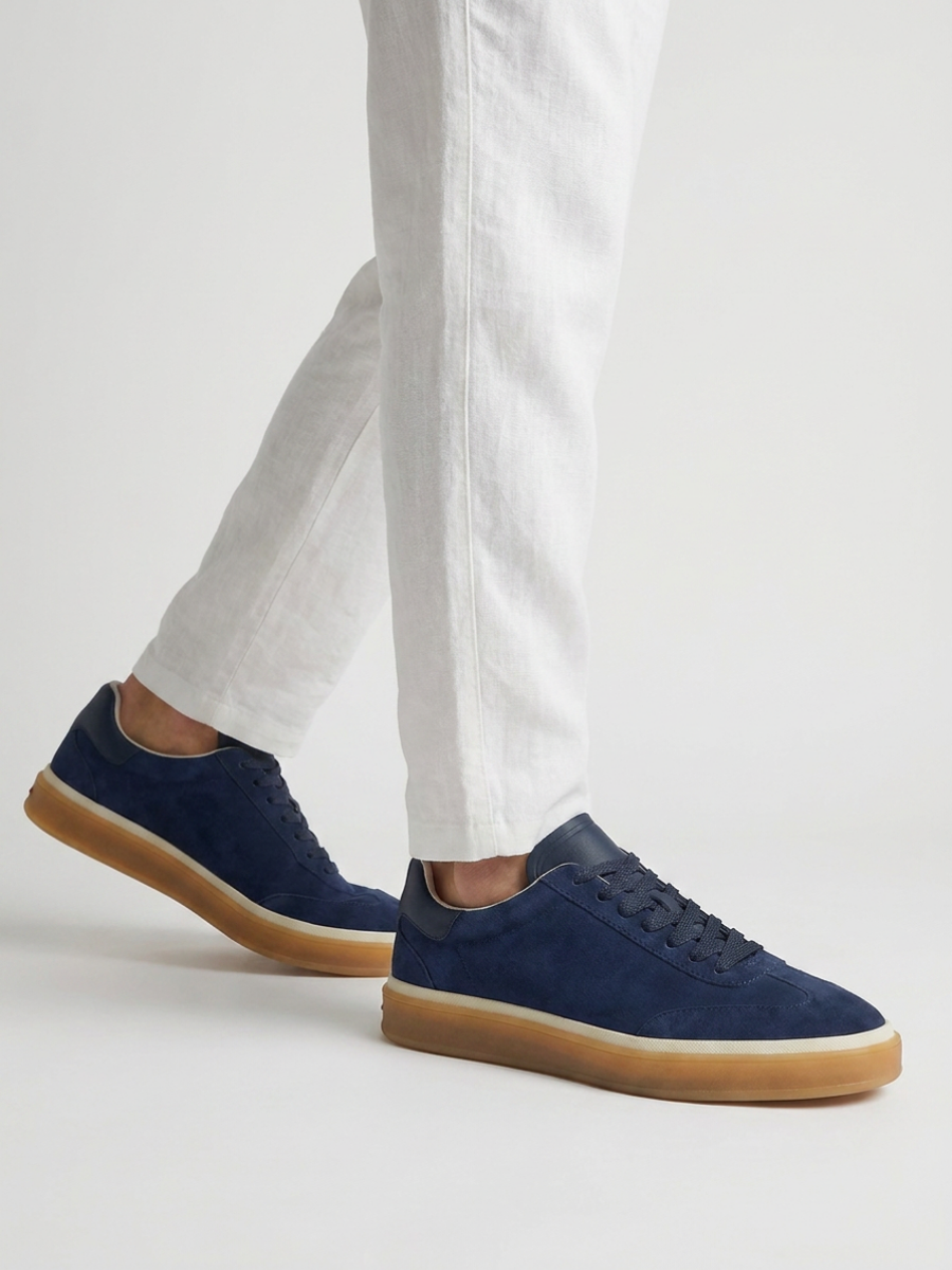 Corso Trainer Navy Suede — Sterling & Co.