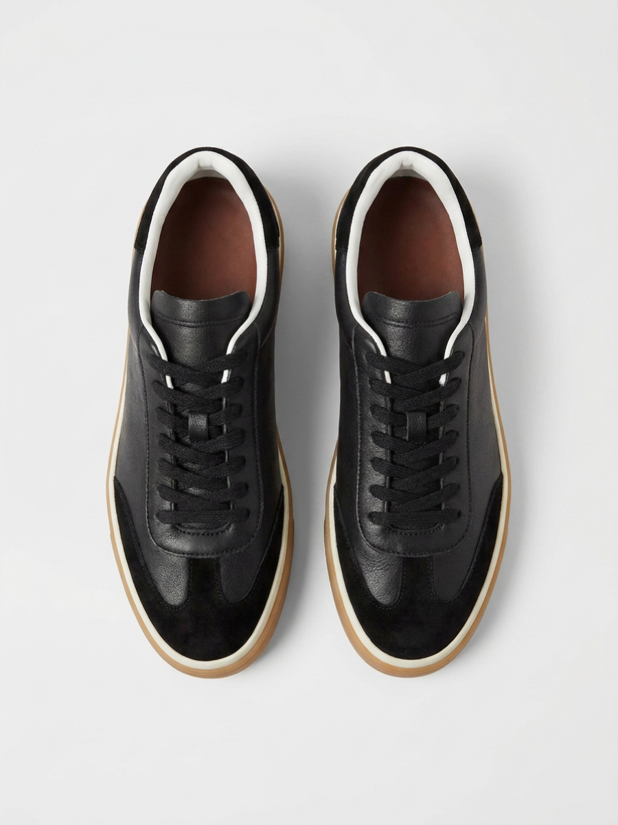Corso Trainer Black Leather — Sterling & Co.