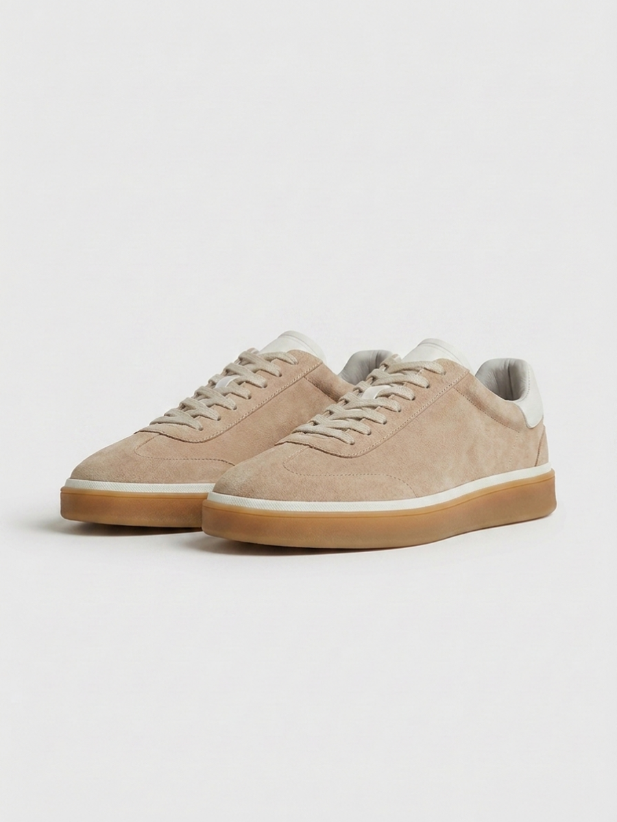 Corso Trainer Beige Suede — Sterling & Co.