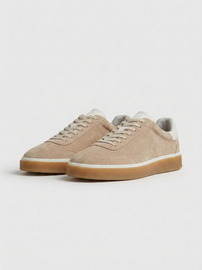 Corso Trainer Beige Suede — Sterling & Co.