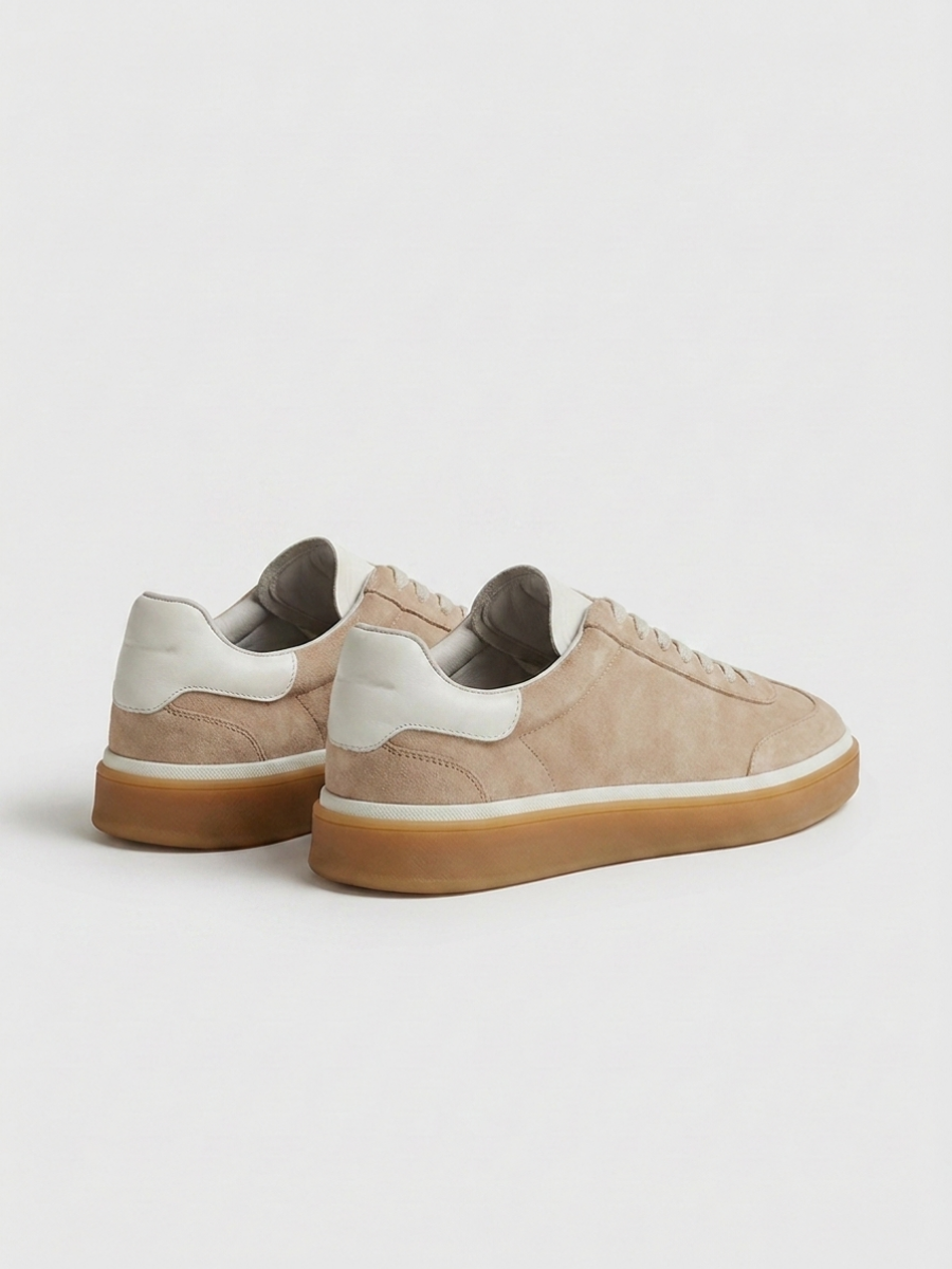 Corso Trainer Beige Suede — Sterling & Co.