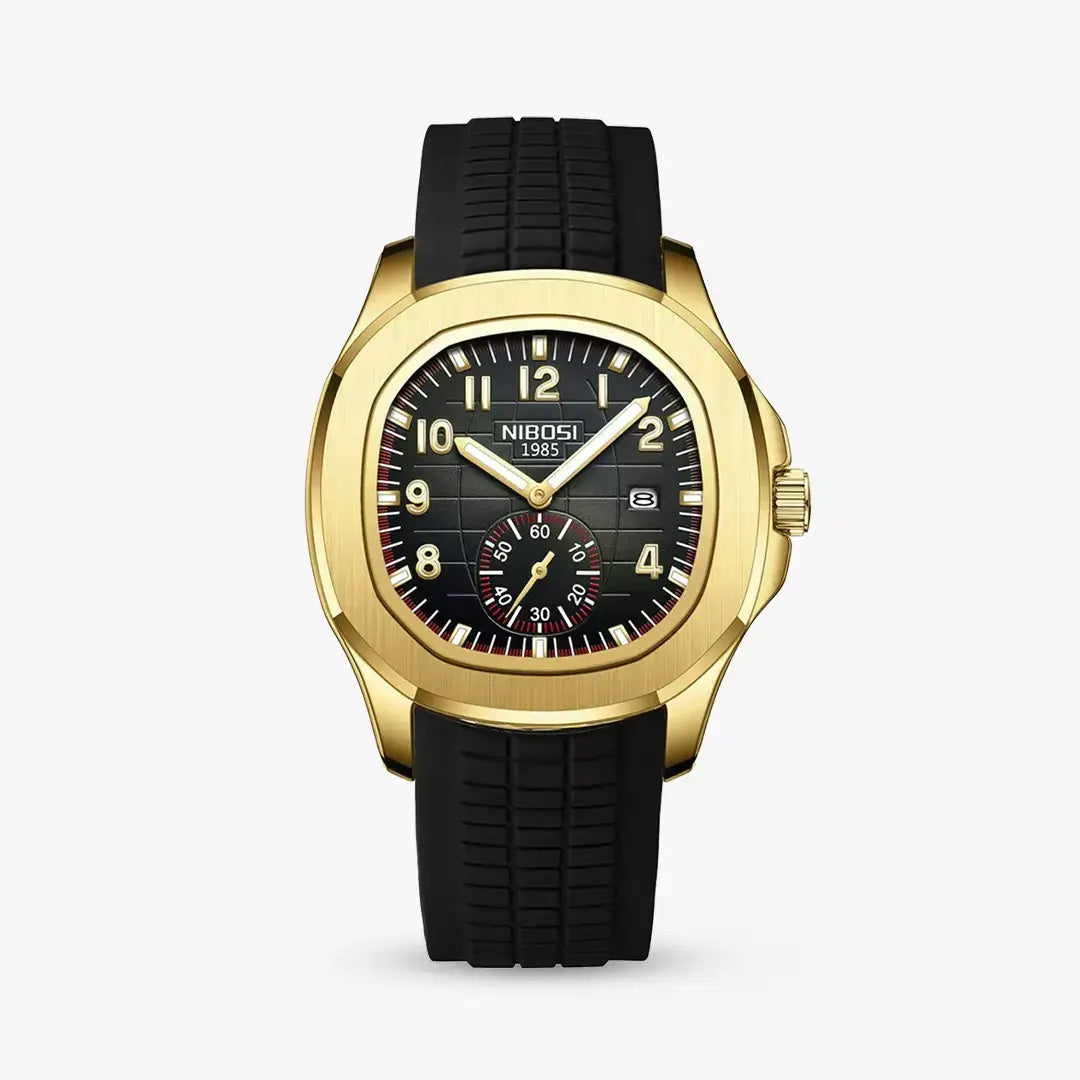 Lumen 42mm — Black & Gold
