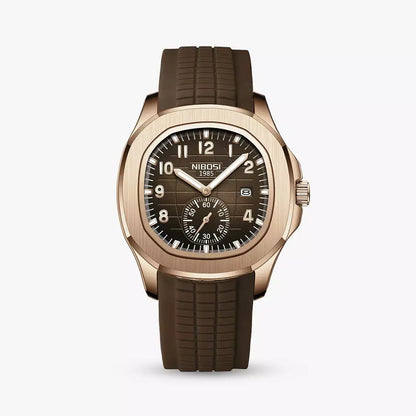 Lumen 42mm — Brown & Rose Gold