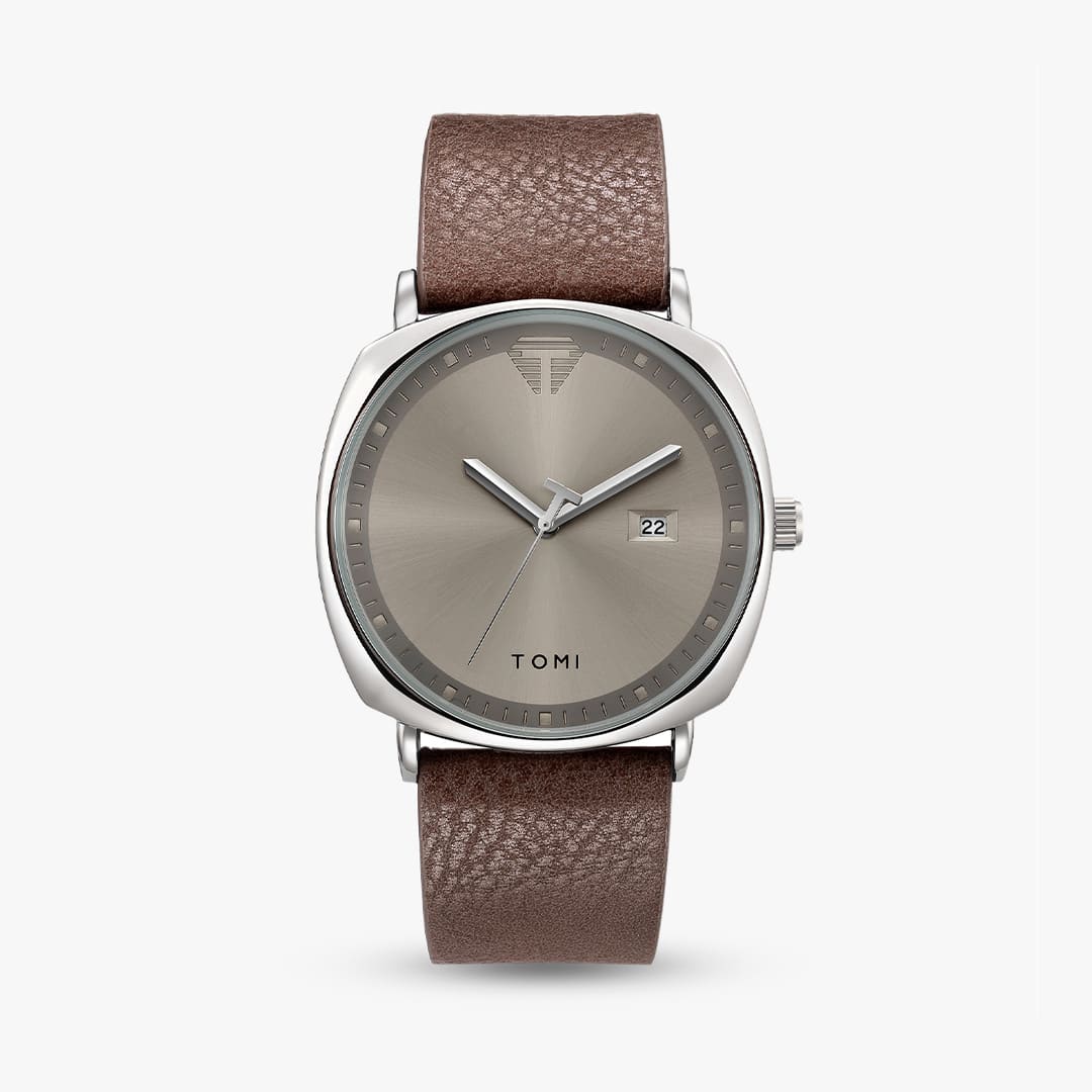 Lima 42mm — Brown & Silver