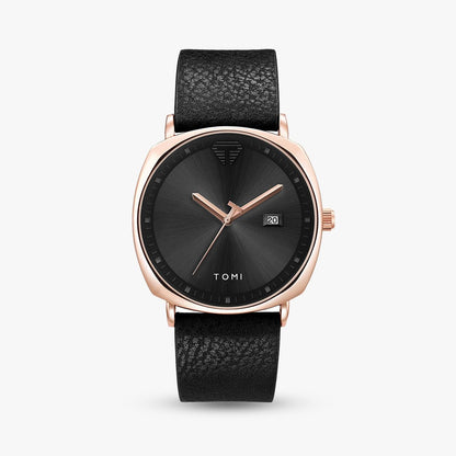 Lima 42mm — Black & Rose Gold