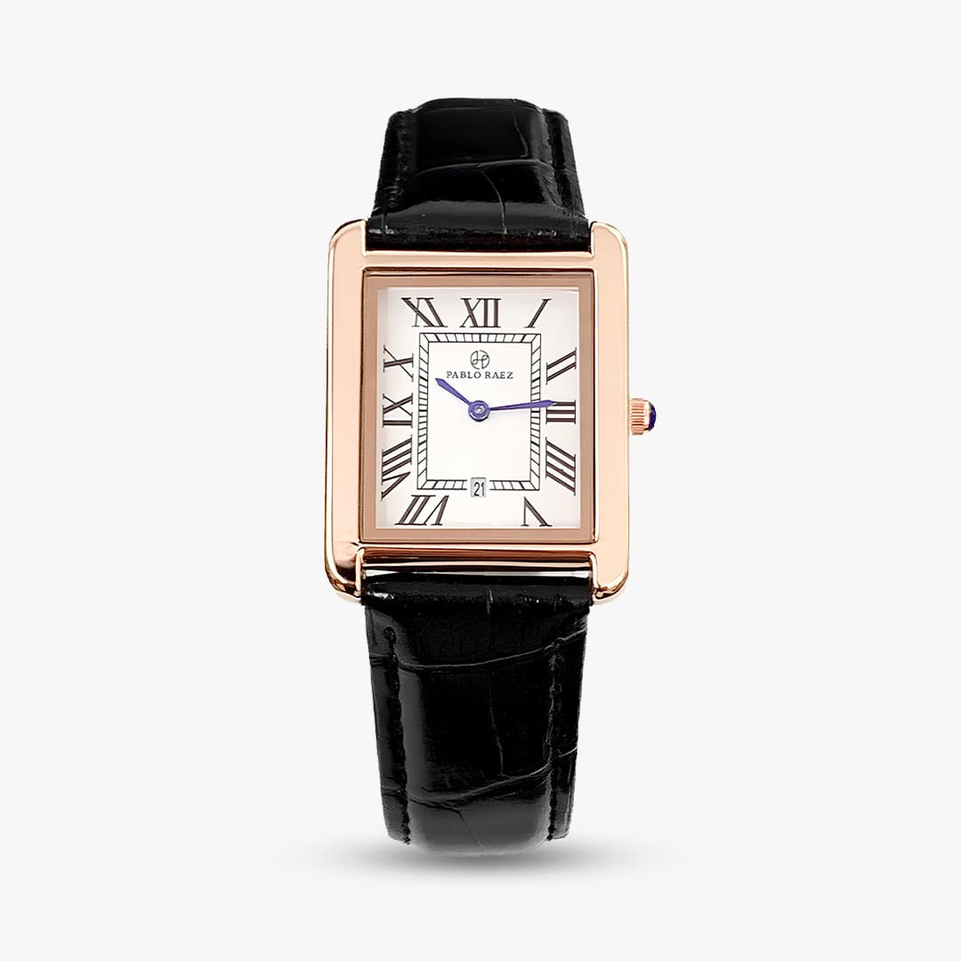 Cairo 38mm — Black / Rose Gold
