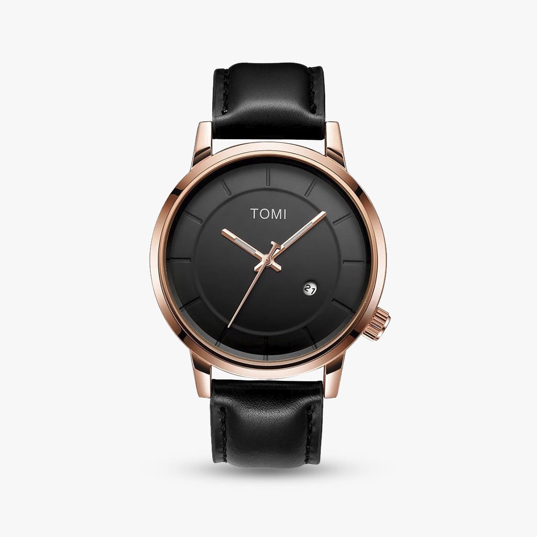 Madrid 42mm — Black & Rose Gold