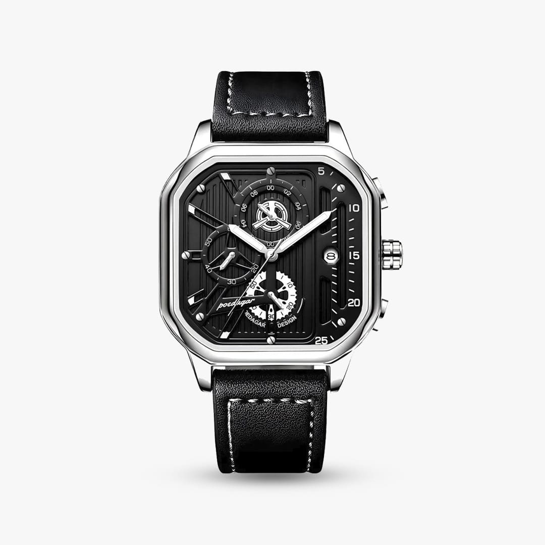 Sidney 42mm — Black & Silver