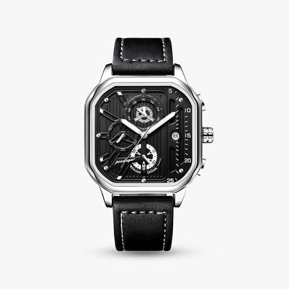 Sidney 42mm — Black & Silver