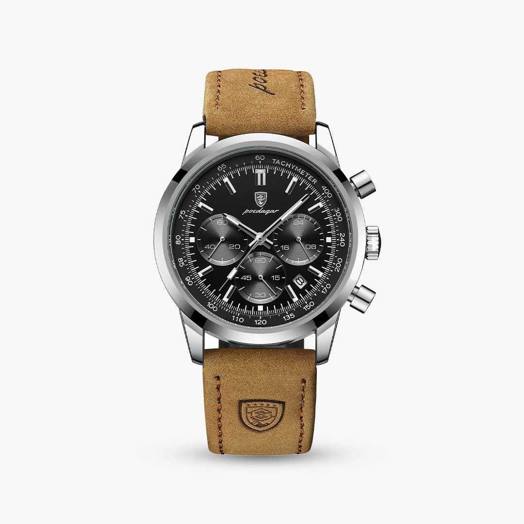 Sublime 41mm — Black / Leather