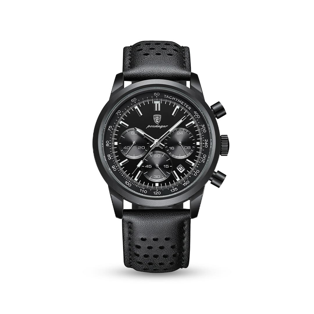 Sublime 41mm — All Black / Leather