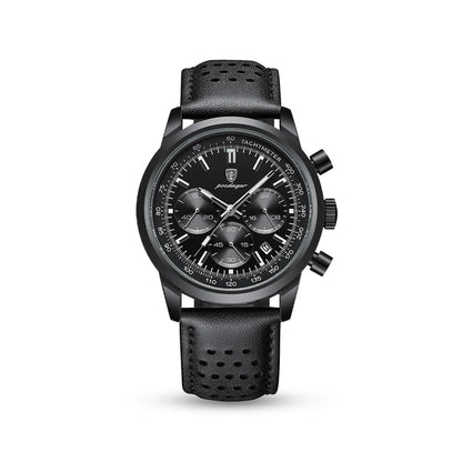 Sublime 41mm — All Black / Leather
