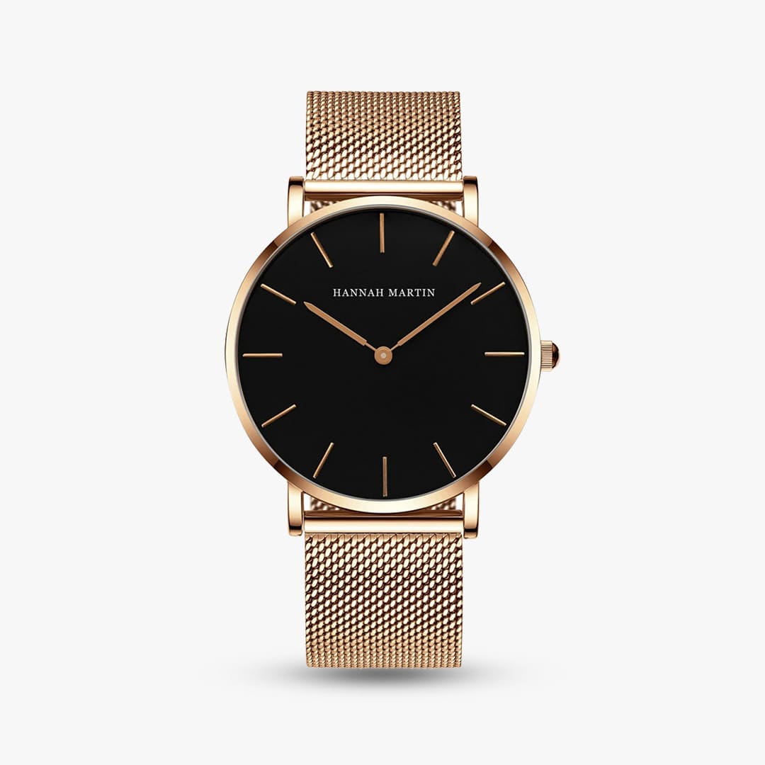 Diletto 40mm — Rose Gold & Black