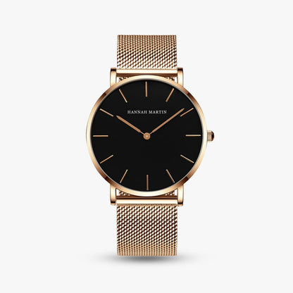 Diletto 40mm — Rose Gold & Black