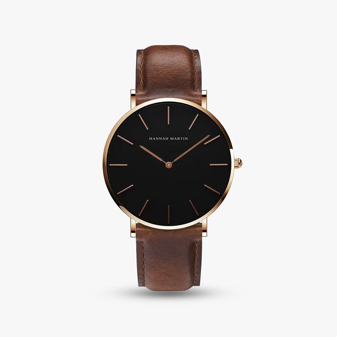 Verona 40mm — Black Rose Gold 1