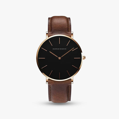 Verona 40mm — Black Rose Gold 1
