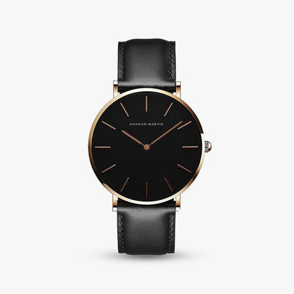 Verona 40mm — Black Rose Gold 2