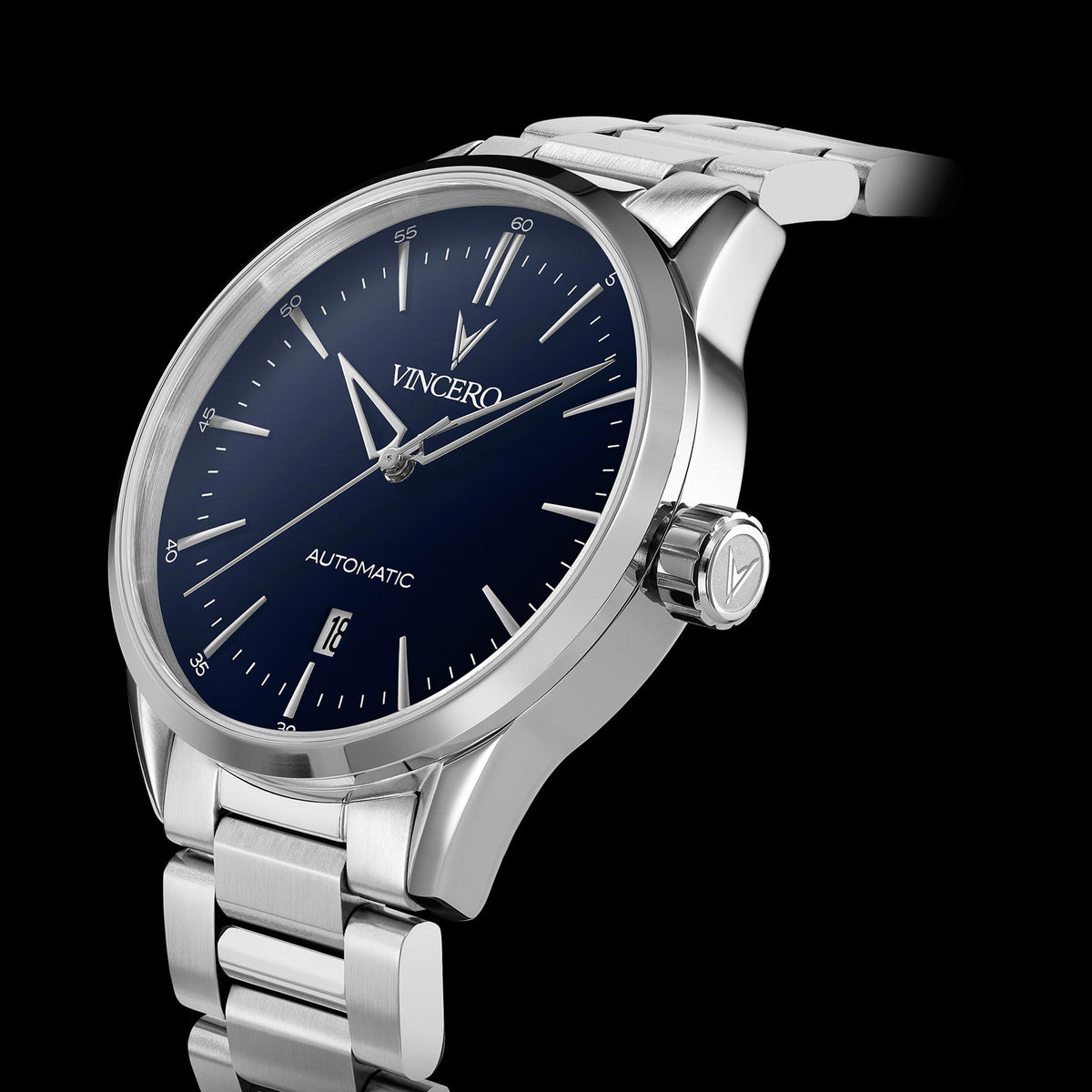 Icon Automatic - Silver/Blue — Vincero