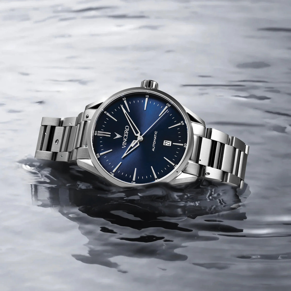 Icon Automatic - Silver/Blue — Vincero