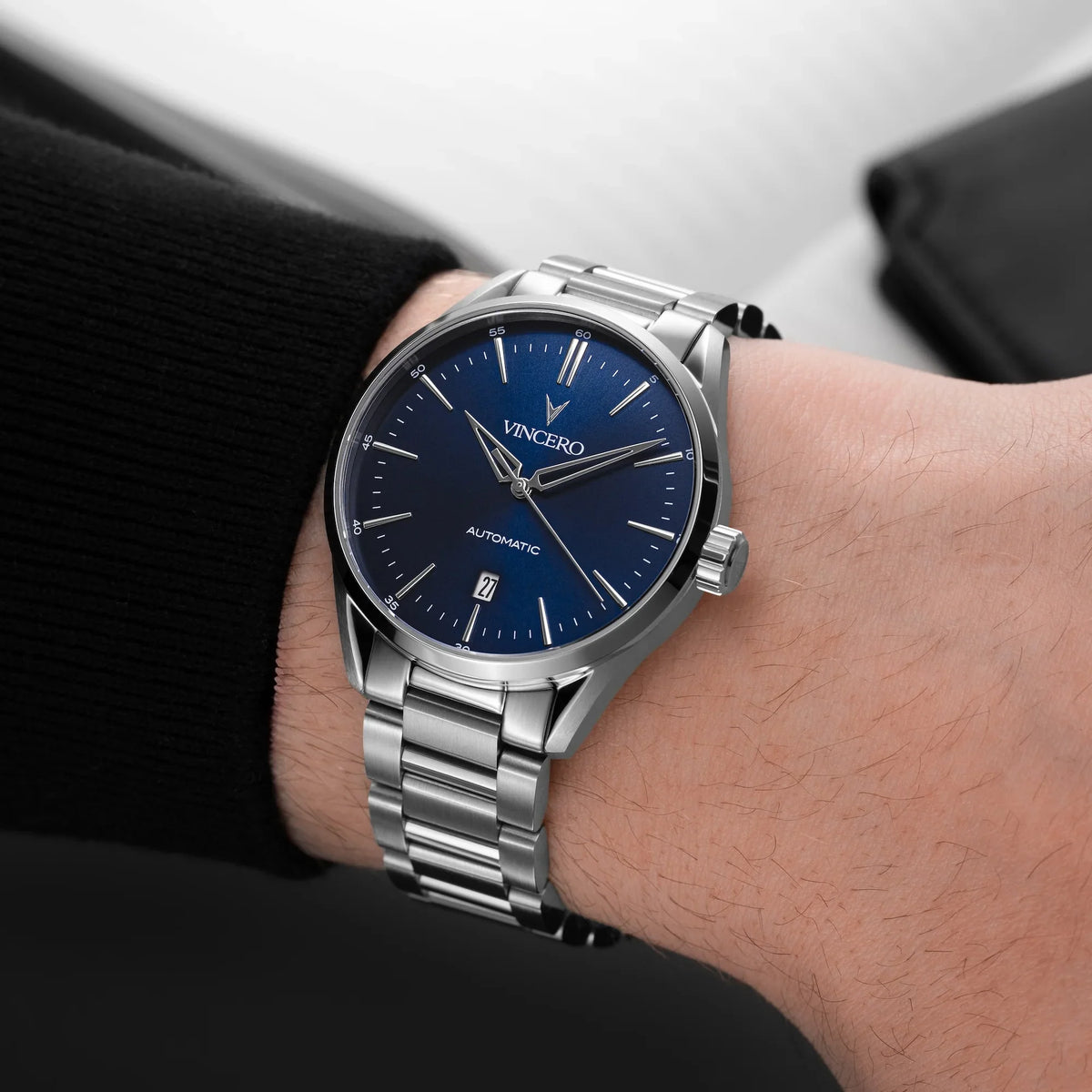 Icon Automatic - Silver/Blue — Vincero