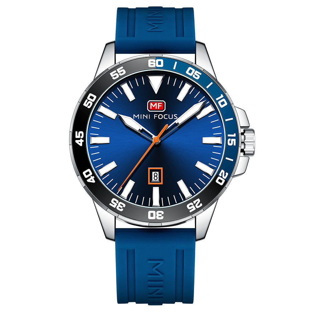 Sport Diver Silicone — Silver Blue