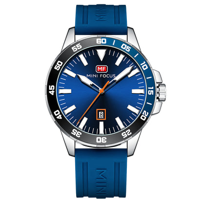 Sport Diver Silicone — Silver Blue