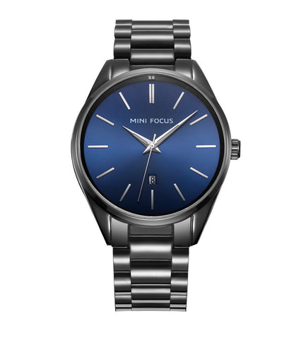 Classic Slim Steel Bracelet — Black Blue