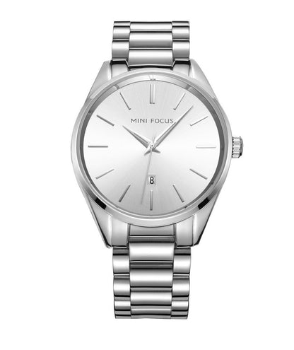Classic Slim Steel Bracelet — Silver White