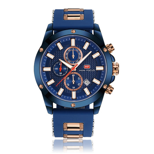Sport Chronograph Silicone — Blue