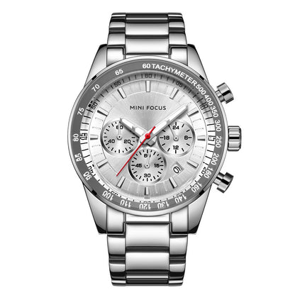 Tachymeter Chronograph Bracelet — Silver