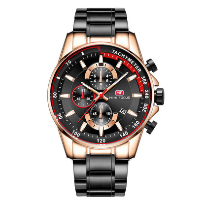 Racing Chronograph Steel — Rose Gold Black