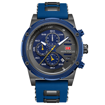 Bold Sport Chrono Silicone II — Gunmetal Blue