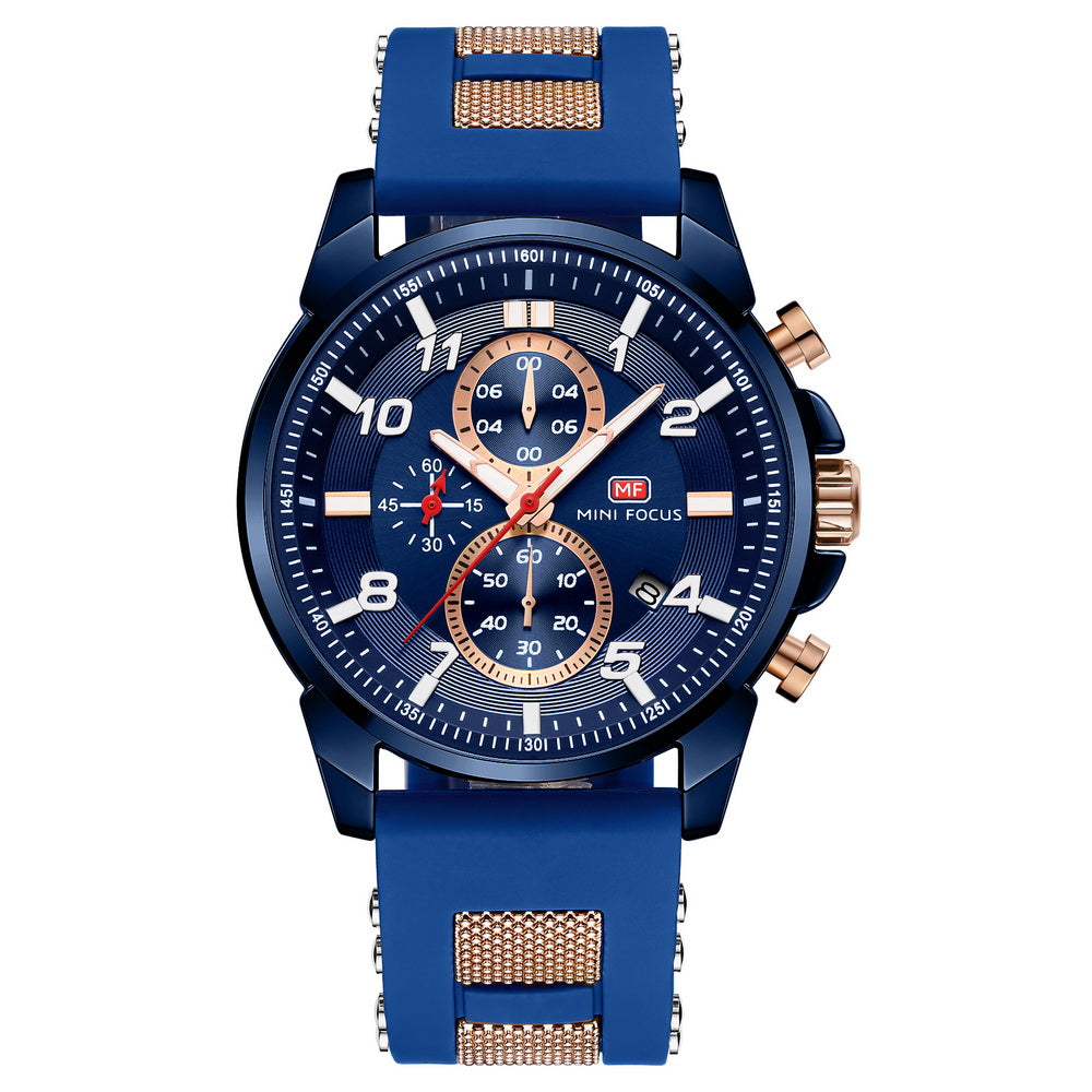 Sport Chronograph Silicone IV — Blue