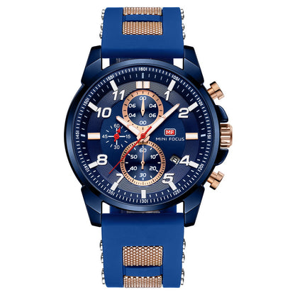 Sport Chronograph Silicone IV — Blue