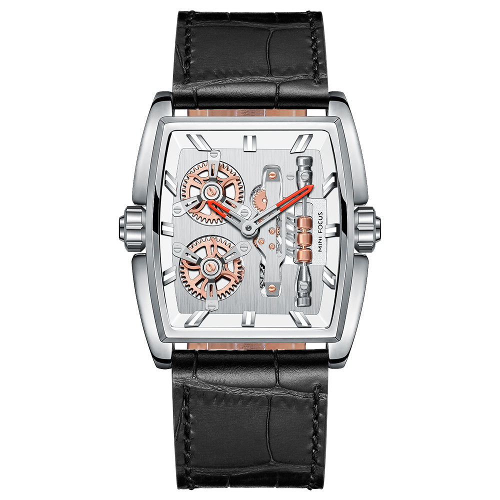 Tonneau Skeleton Classic — Leather — Silver Black Leather